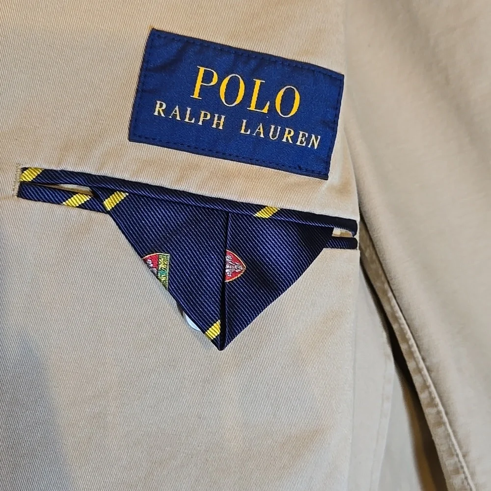 Polo Ralph Lauren Stretch Chino Suit Khaki Jacket Blazer